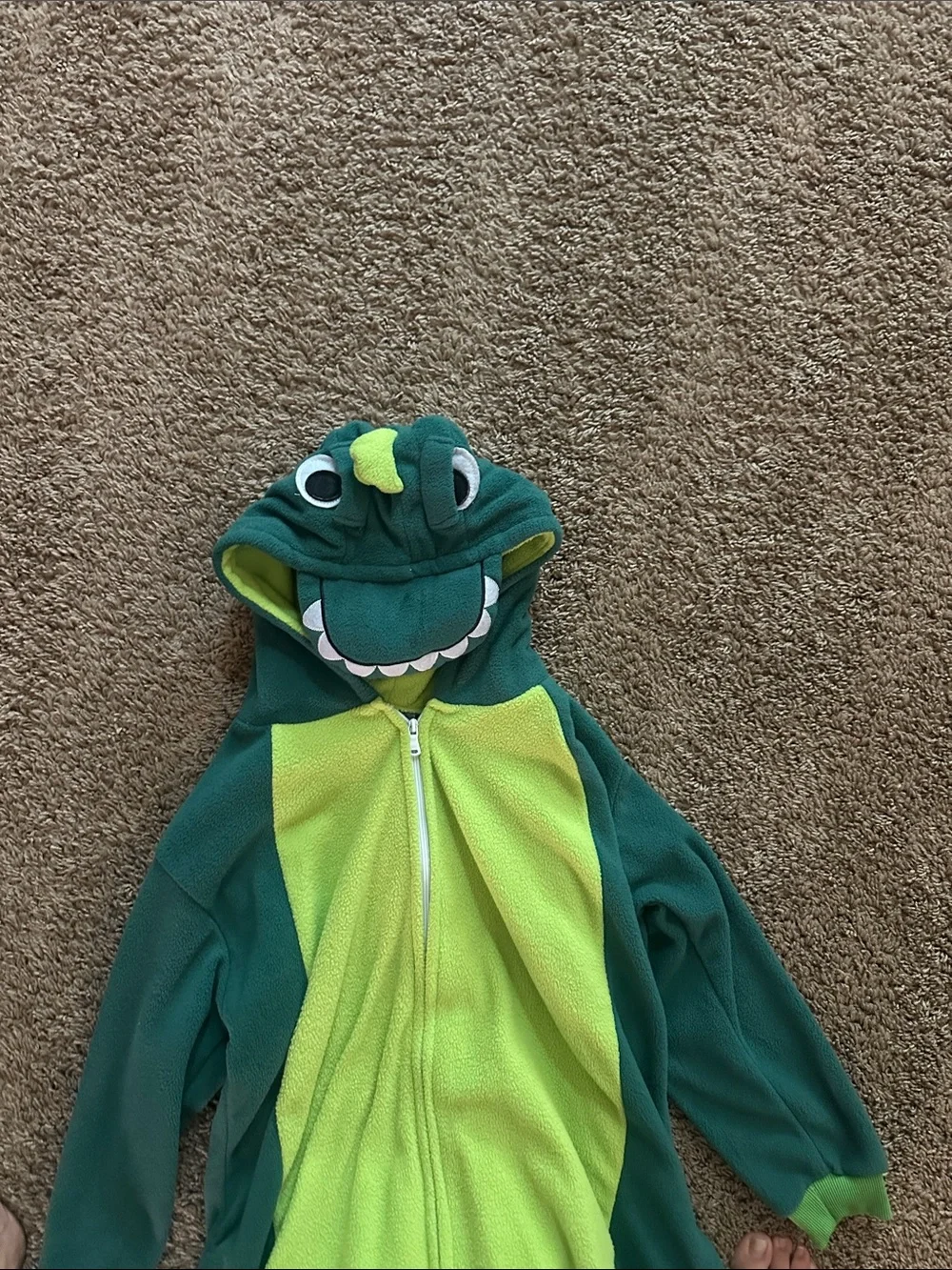Kids Dino One-Piece Hooded costume or pajamas